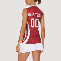 Custom Austria 2026 World Football Women Sleeveless Polo Shirt Immer wieder Osterreich