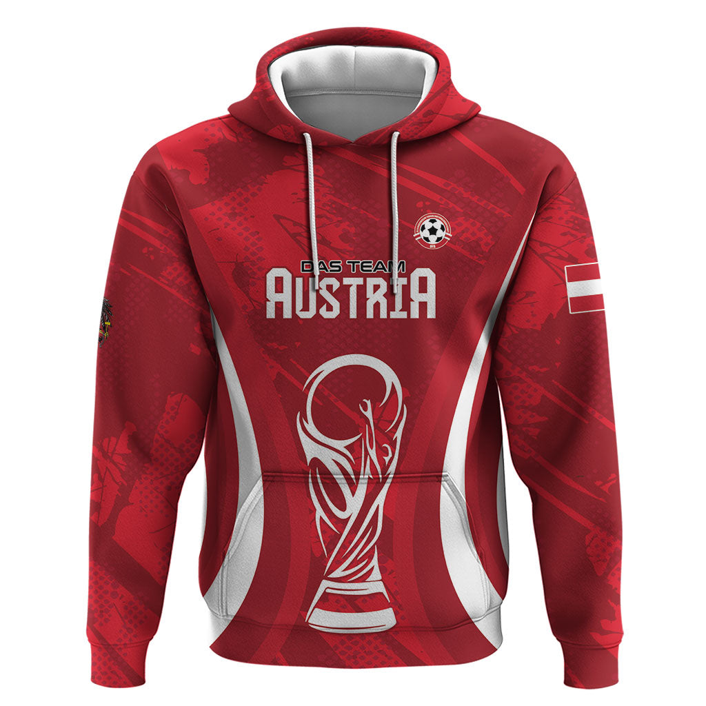Custom Austria 2026 World Football Zip Hoodie Immer wieder Osterreich
