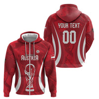 Custom Austria 2026 World Football Zip Hoodie Immer wieder Osterreich