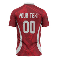 Custom Austria 2026 World Football Zipper Polo Shirt Immer wieder Osterreich