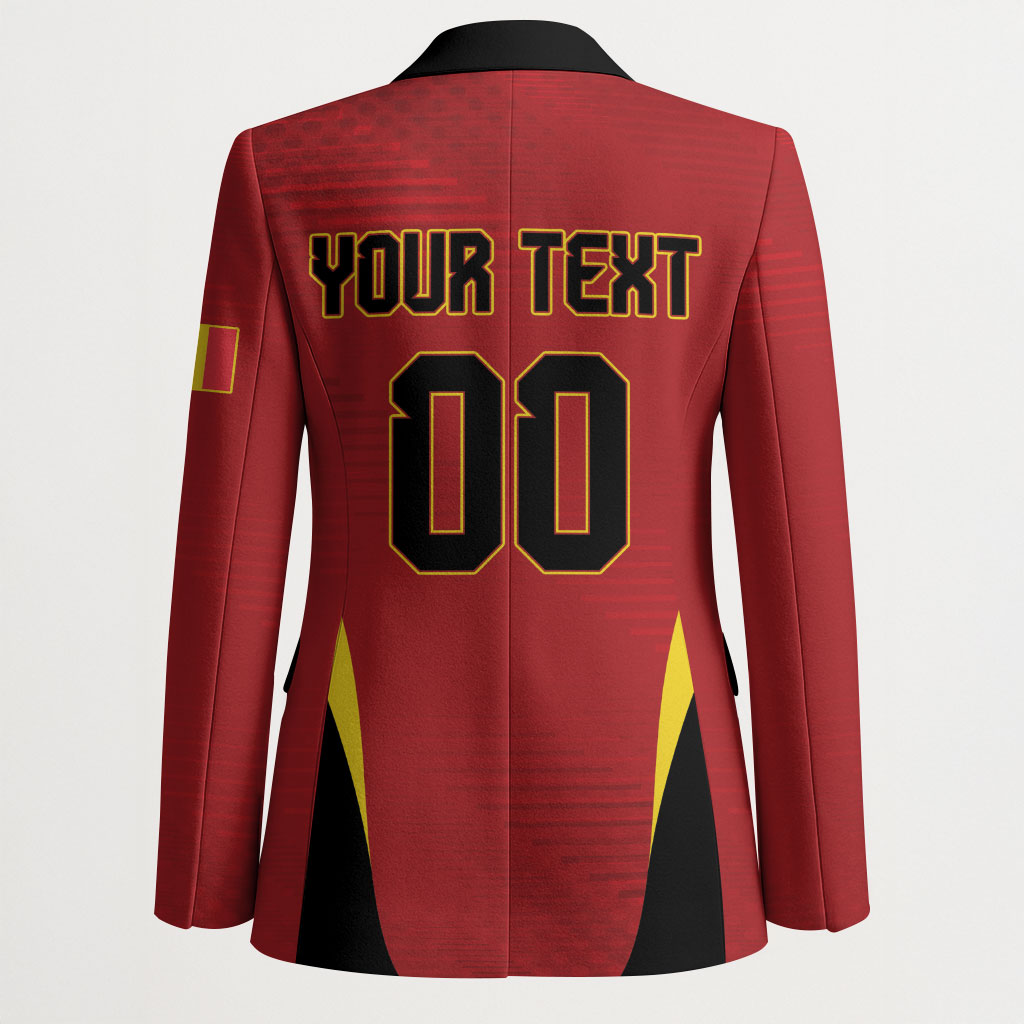 Custom Belgium 2026 World Football Blazer De Rode Duivels Go Champions