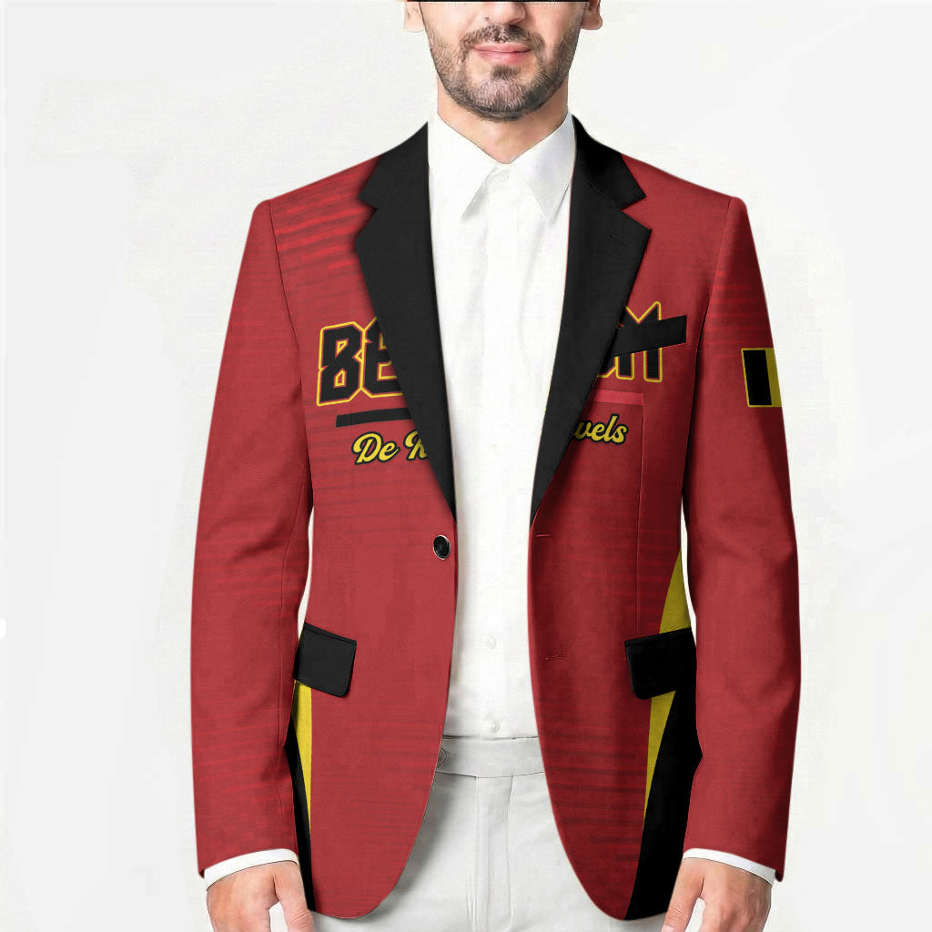 Custom Belgium 2026 World Football Blazer De Rode Duivels Go Champions