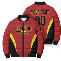 Custom Belgium 2026 World Football Bomber Puffer Jacket De Rode Duivels Go Champions