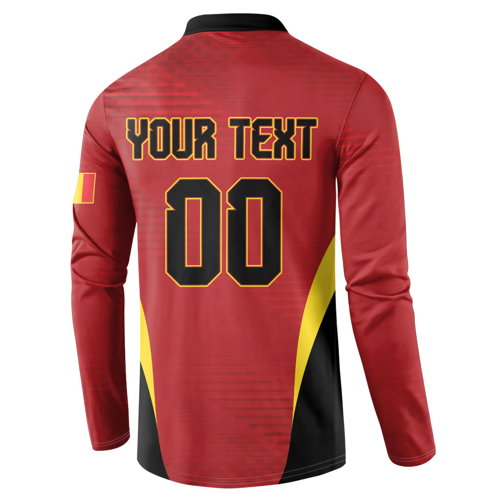 Custom Belgium 2026 World Football Button Sweatshirt De Rode Duivels Go Champions