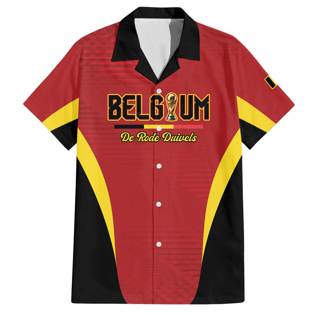 Custom Belgium 2026 World Football Hawaiian Shirt De Rode Duivels Go Champions