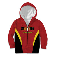 Custom Belgium 2026 World Football Kid Hoodie De Rode Duivels Go Champions