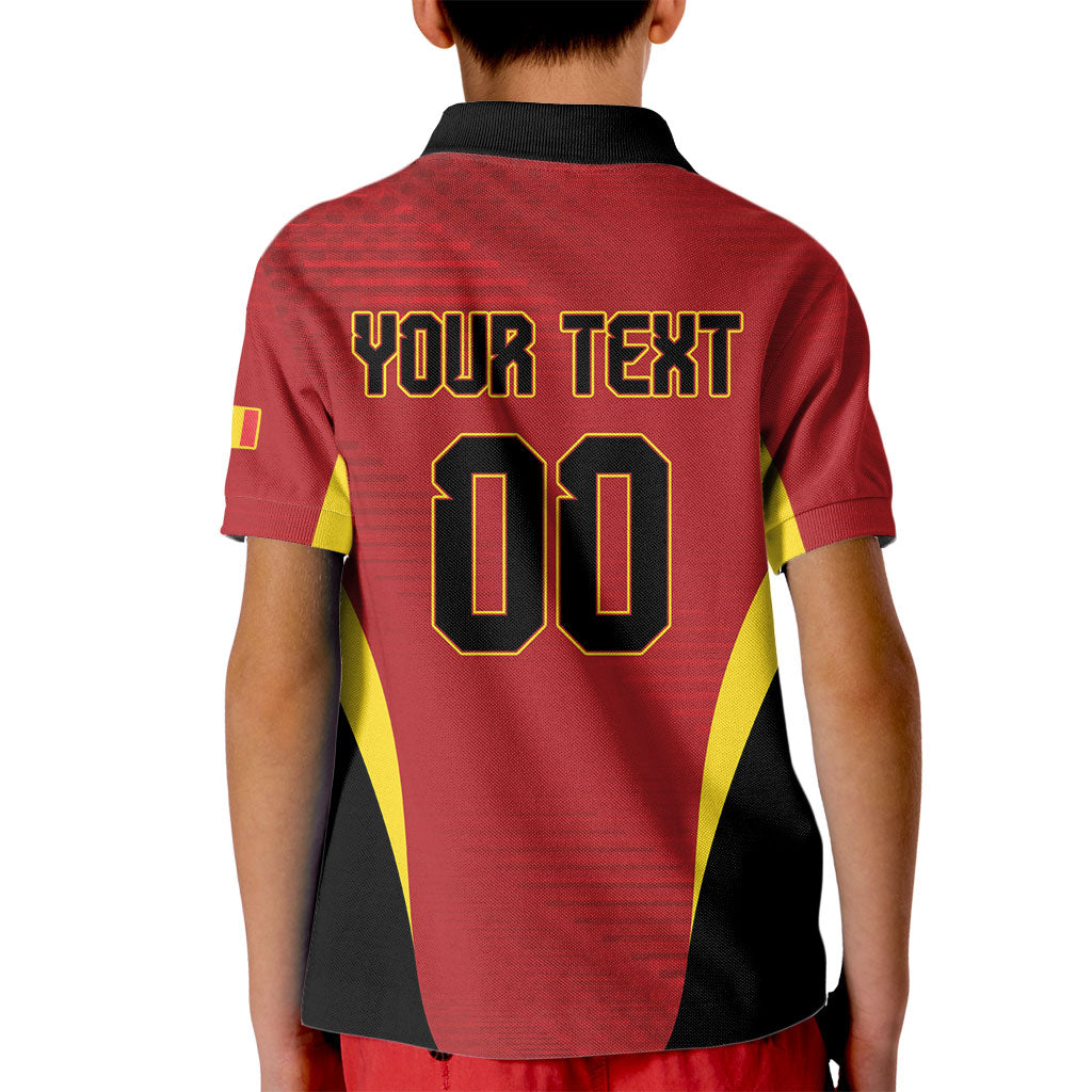 Custom Belgium 2026 World Football Kid Polo Shirt De Rode Duivels Go Champions