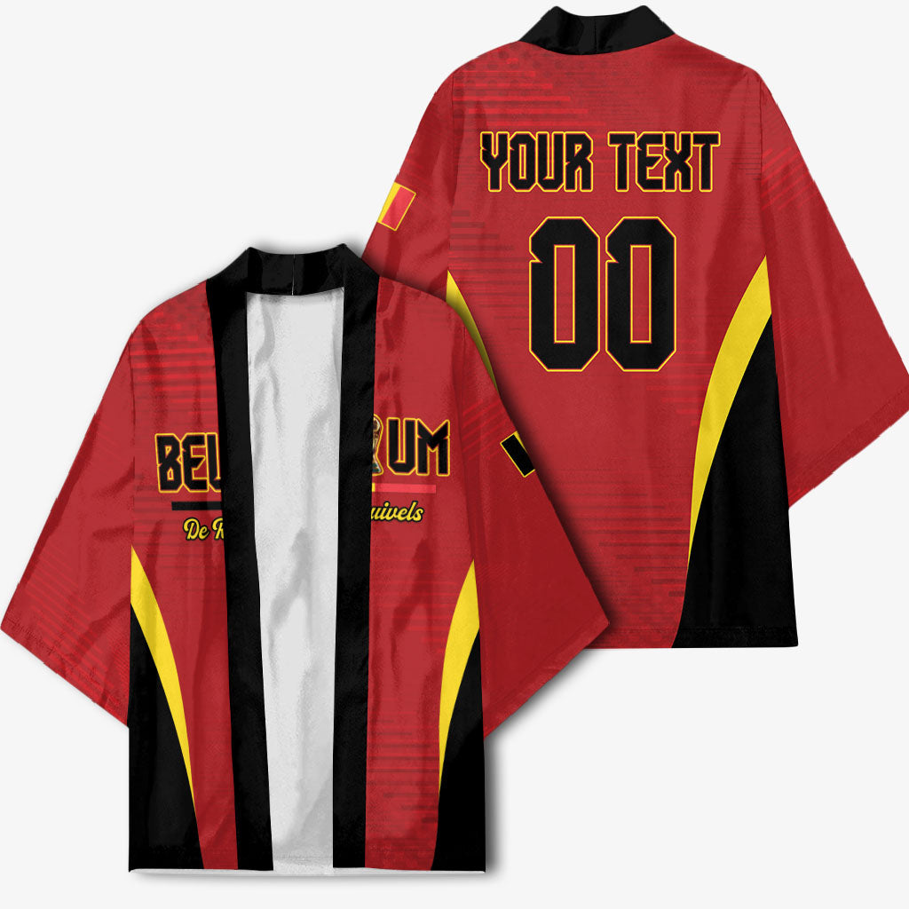 Custom Belgium 2026 World Football Kimono De Rode Duivels Go Champions