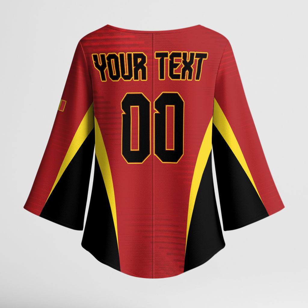 Custom Belgium 2026 World Football Kimono Sleeve Blouse De Rode Duivels Go Champions