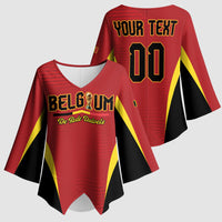 Custom Belgium 2026 World Football Kimono Sleeve Blouse De Rode Duivels Go Champions