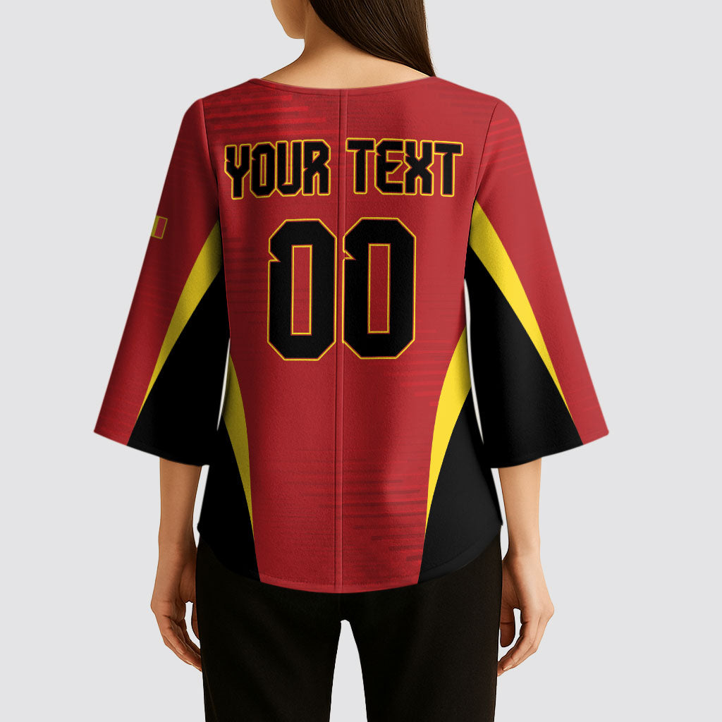 Custom Belgium 2026 World Football Kimono Sleeve Blouse De Rode Duivels Go Champions
