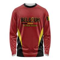 Custom Belgium 2026 World Football Long Sleeve Shirt De Rode Duivels Go Champions