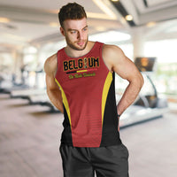 Custom Belgium 2026 World Football Men Tank Top De Rode Duivels Go Champions