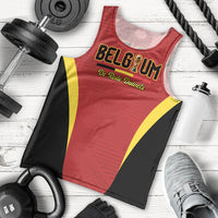 Custom Belgium 2026 World Football Men Tank Top De Rode Duivels Go Champions