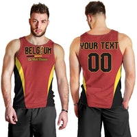 Custom Belgium 2026 World Football Men Tank Top De Rode Duivels Go Champions