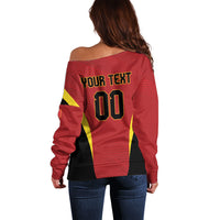 Custom Belgium 2026 World Football Off Shoulder Sweater De Rode Duivels Go Champions