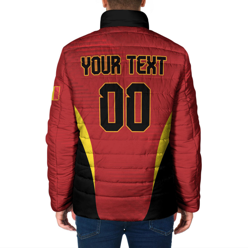 Custom Belgium 2026 World Football Padded Jacket De Rode Duivels Go Champions