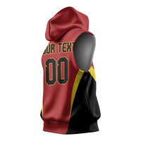 Custom Belgium 2026 World Football Sleeveless Hoodie De Rode Duivels Go Champions