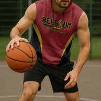 Custom Belgium 2026 World Football Sleeveless Hoodie De Rode Duivels Go Champions