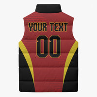 Custom Belgium 2026 World Football Sleeveless Puffer Jacket De Rode Duivels Go Champions