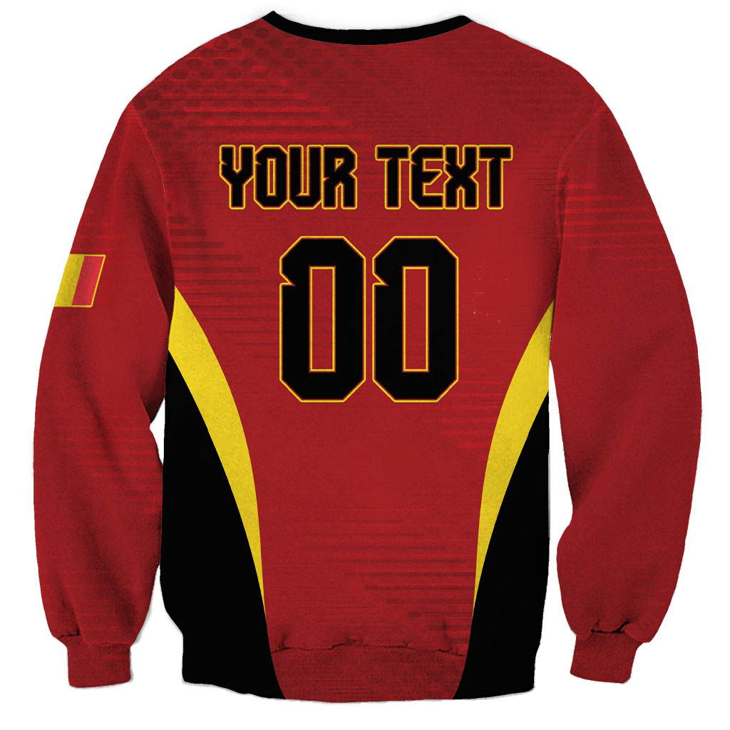 Custom Belgium 2026 World Football Sweatshirt De Rode Duivels Go Champions