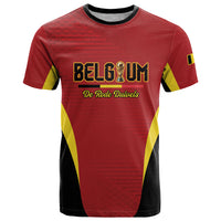 Custom Belgium 2026 World Football T Shirt De Rode Duivels Go Champions
