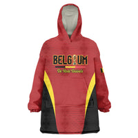 Custom Belgium 2026 World Football Wearable Blanket Hoodie De Rode Duivels Go Champions