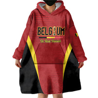 Custom Belgium 2026 World Football Wearable Blanket Hoodie De Rode Duivels Go Champions