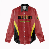 Custom Belgium 2026 World Football Women Casual Shirt De Rode Duivels Go Champions