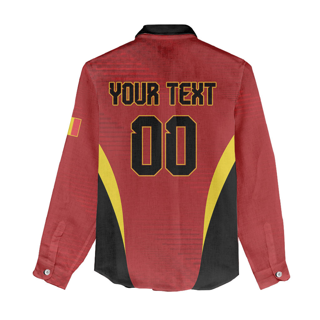 Custom Belgium 2026 World Football Women Casual Shirt De Rode Duivels Go Champions
