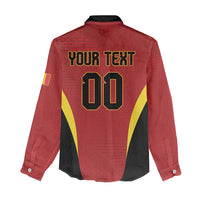 Custom Belgium 2026 World Football Women Casual Shirt De Rode Duivels Go Champions