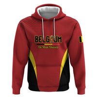 Custom Belgium 2026 World Football Zip Hoodie De Rode Duivels Go Champions