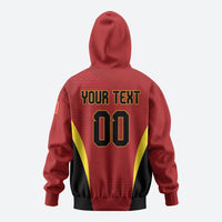 Custom Belgium 2026 World Football Zip Hoodie De Rode Duivels Go Champions
