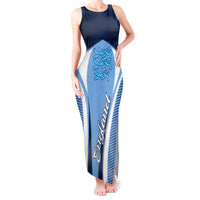 England Football Tank Maxi Dress Lionesses Blue Sporty Style - Wonder Print Shop