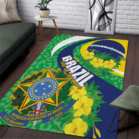 Brazil Sete de Setembro Area Rug Flor De Ip Amarel Leopard Pattern - Wonder Print Shop