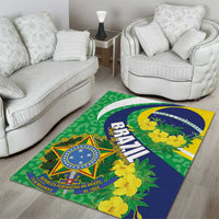 Brazil Sete de Setembro Area Rug Flor De Ip Amarel Leopard Pattern - Wonder Print Shop