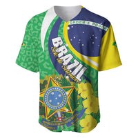 Brazil Sete de Setembro Baseball Jersey Flor De Ip Amarel Leopard Pattern - Wonder Print Shop