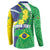 Brazil Sete de Setembro Button Sweatshirt Flor De Ip Amarel Leopard Pattern - Wonder Print Shop