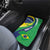 Brazil Sete de Setembro Car Mats Flor De Ip Amarel Leopard Pattern - Wonder Print Shop