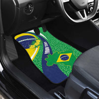 Brazil Sete de Setembro Car Mats Flor De Ip Amarel Leopard Pattern - Wonder Print Shop