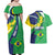 Brazil Sete de Setembro Couples Matching Off Shoulder Maxi Dress and Hawaiian Shirt Flor De Ip Amarel Leopard Pattern - Wonder Print Shop