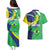 Brazil Sete de Setembro Couples Matching Puletasi and Hawaiian Shirt Flor De Ip Amarel Leopard Pattern - Wonder Print Shop