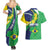 Brazil Sete de Setembro Couples Matching Summer Maxi Dress and Hawaiian Shirt Flor De Ip Amarel Leopard Pattern - Wonder Print Shop
