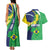 Brazil Sete de Setembro Couples Matching Tank Maxi Dress and Hawaiian Shirt Flor De Ip Amarel Leopard Pattern - Wonder Print Shop