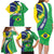 Brazil Sete de Setembro Family Matching Long Sleeve Bodycon Dress and Hawaiian Shirt Flor De Ip Amarel Leopard Pattern - Wonder Print Shop