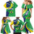 Brazil Sete de Setembro Family Matching Mermaid Dress and Hawaiian Shirt Flor De Ip Amarel Leopard Pattern - Wonder Print Shop