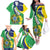 Brazil Sete de Setembro Family Matching Off The Shoulder Long Sleeve Dress and Hawaiian Shirt Flor De Ip Amarel Leopard Pattern - Wonder Print Shop