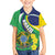Brazil Sete de Setembro Family Matching Off The Shoulder Long Sleeve Dress and Hawaiian Shirt Flor De Ip Amarel Leopard Pattern - Wonder Print Shop