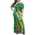 Brazil Sete de Setembro Family Matching Off Shoulder Maxi Dress and Hawaiian Shirt Flor De Ip Amarel Leopard Pattern - Wonder Print Shop