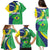 Brazil Sete de Setembro Family Matching Puletasi and Hawaiian Shirt Flor De Ip Amarel Leopard Pattern - Wonder Print Shop